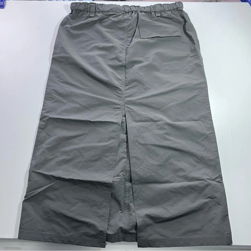 Ardene Graphite Grey Utility Cargo Parachute Longline Maxi Skirt Women’s M - Picture 9 of 10